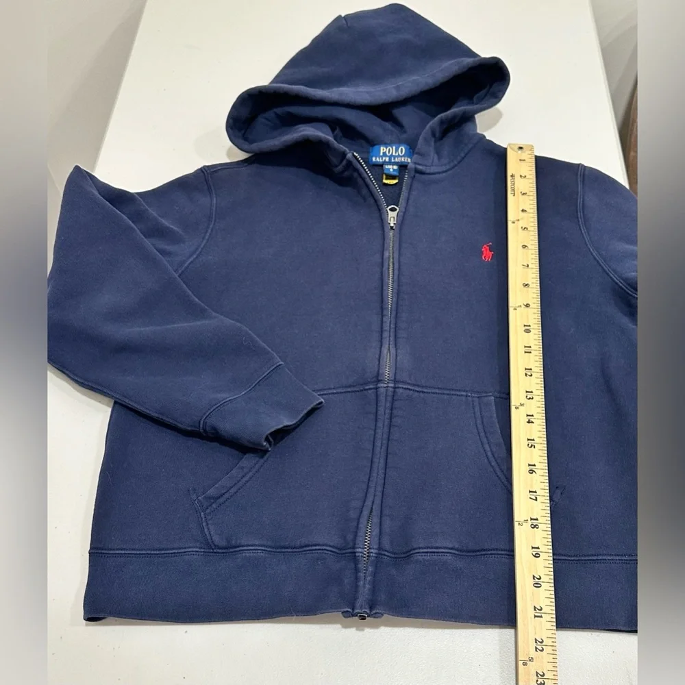 Polo Ralph Lauren‎ Little Boys Cruise Navy Fleece Zip Up Hoodie L(14-16)